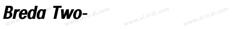 Breda Two字体转换